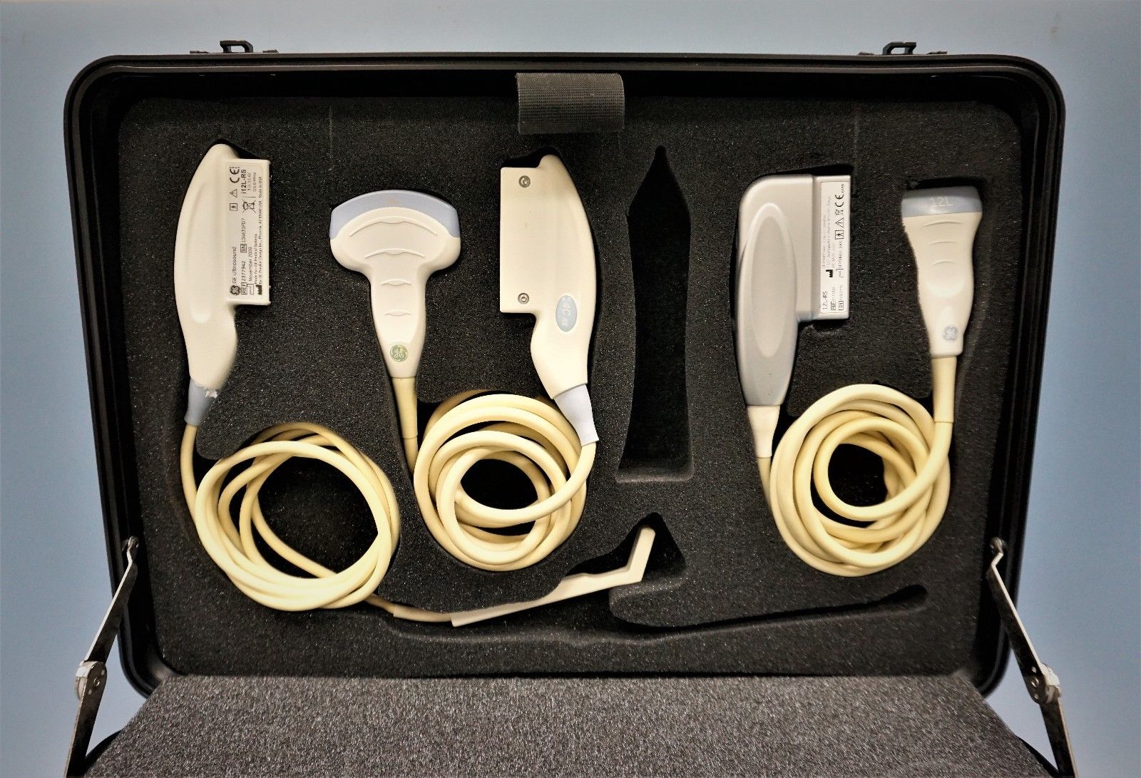 a case with two different types of probes in it