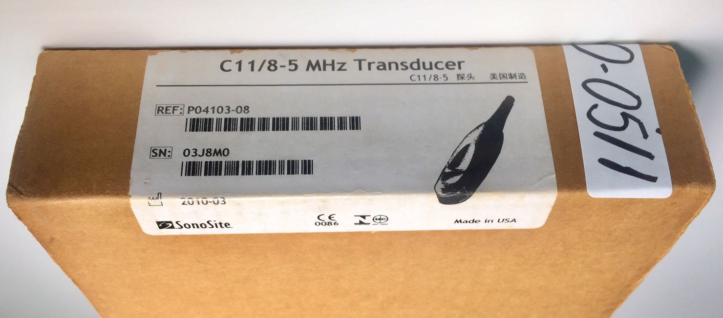 Sonosite TITAN C11 /8-5 MHz Curved Array Ultrasound Probe Ref:P04103 /NEW IN BOX DIAGNOSTIC ULTRASOUND MACHINES FOR SALE