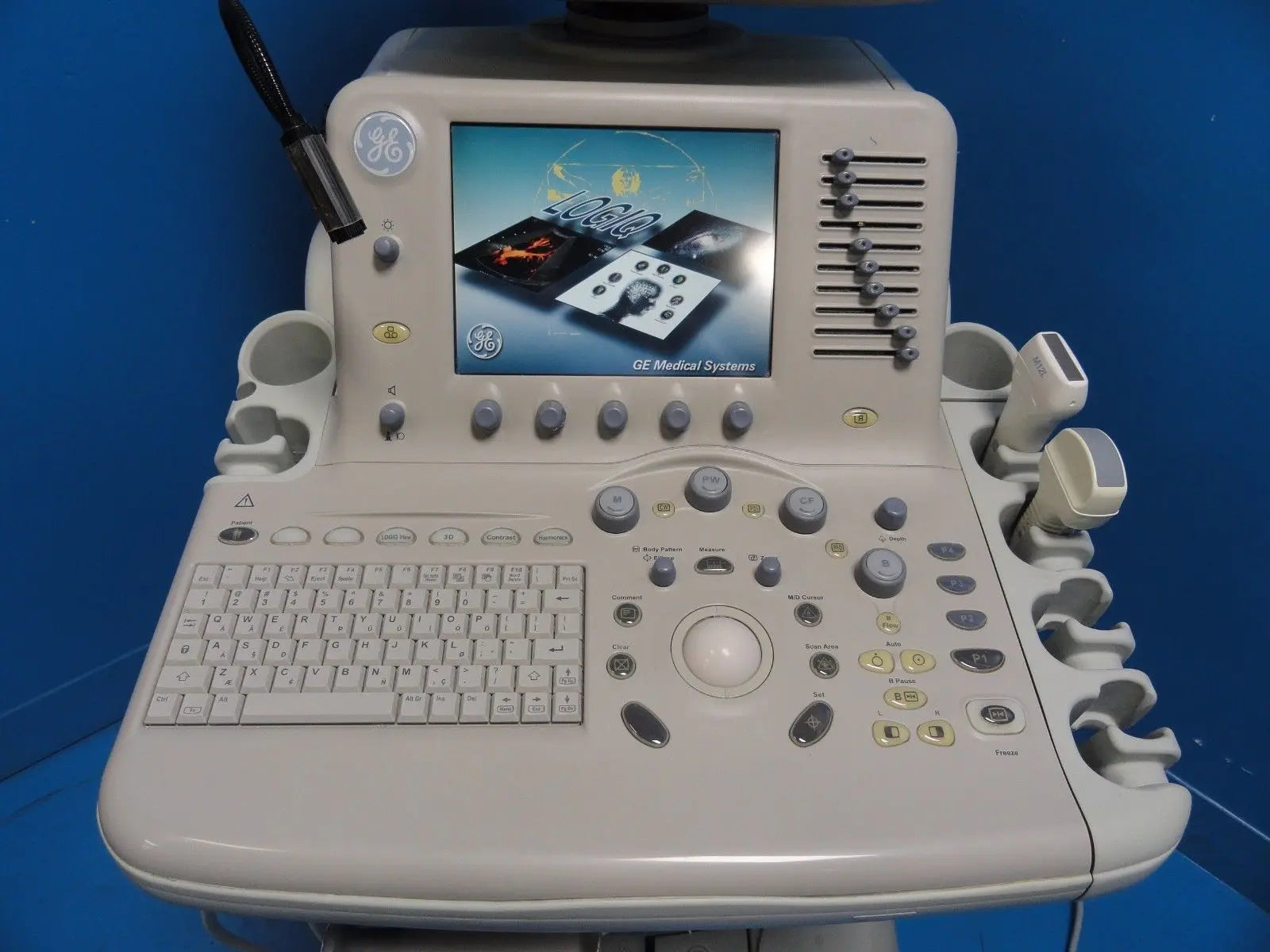 2004 GE Logiq 7 Ultrasound System W/ M12L, 3.5C Probes & B/W Printer (10439) DIAGNOSTIC ULTRASOUND MACHINES FOR SALE