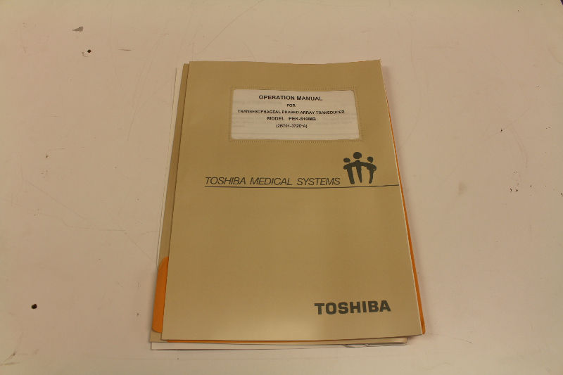 Toshiba PEK-510MB 5MHz Ultrasound Transducer Probe With Case - NICE, WORKING DIAGNOSTIC ULTRASOUND MACHINES FOR SALE