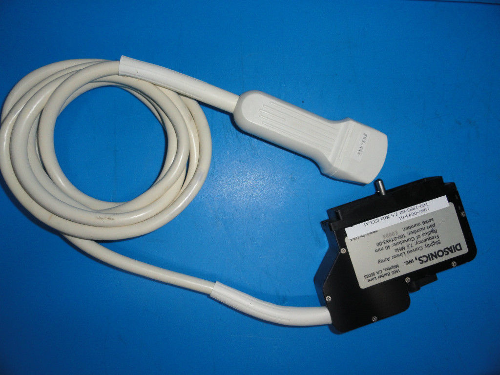 DIASONICS 7.5MHZ CURVED LINEAR ARRAY PROBE 100-01983-00 (3333) DIAGNOSTIC ULTRASOUND MACHINES FOR SALE