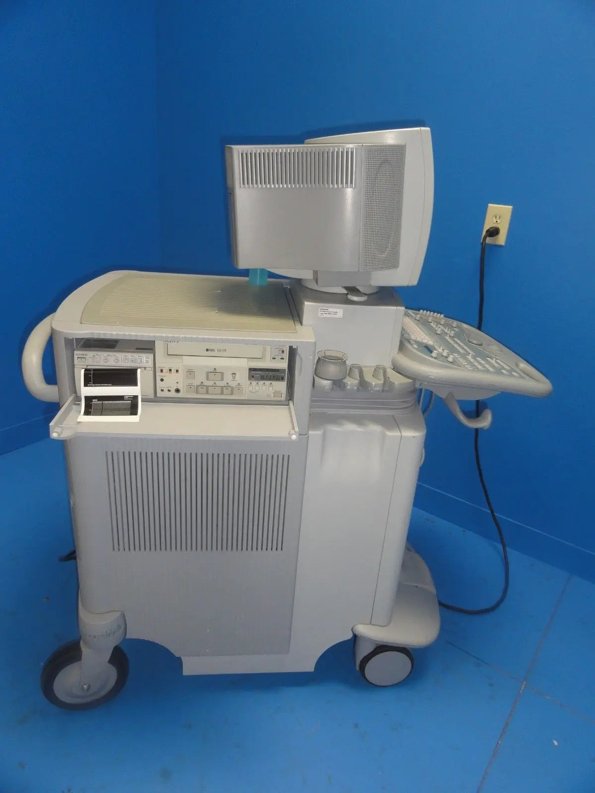 2002 Acuson Sequoia C256 Cardiac Ultrasound W/  5V2C Probe Printer & VCR (6066) DIAGNOSTIC ULTRASOUND MACHINES FOR SALE