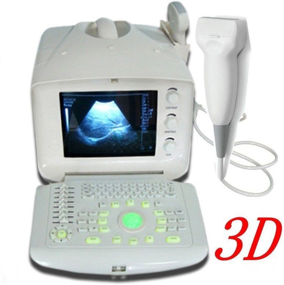 Digital Portable Ultrasound Scanner/Machine/System +7.5Mhz Linear probe +Free 3D
