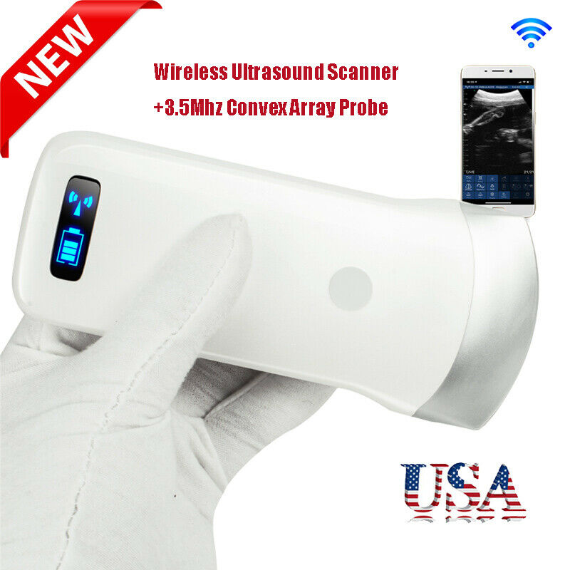 DigtalPortable WIFI Wireless Ultrasound Scanner Machine+3.5Mhz ConvexArray Probe DIAGNOSTIC ULTRASOUND MACHINES FOR SALE