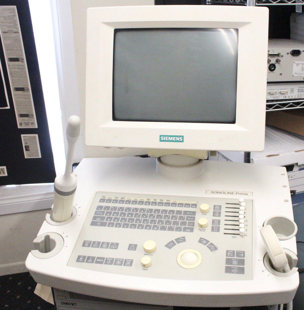 Siemens Sonoline Prima Ultrasound w/ Siemens c5-2 Probe and EV9-4 DIAGNOSTIC ULTRASOUND MACHINES FOR SALE
