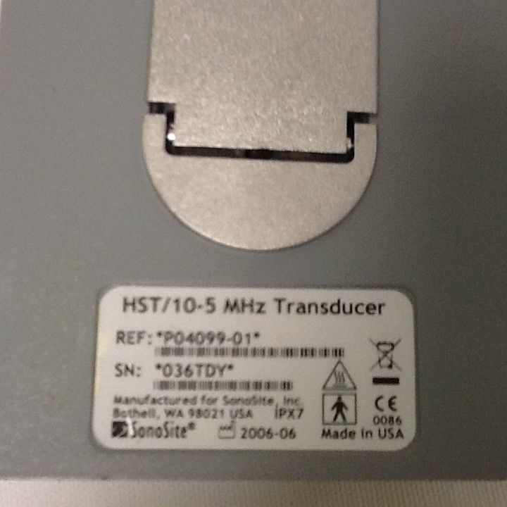 Sonosite HST/10-5 Ultrasound Transducer 25mm Linear Probe DIAGNOSTIC ULTRASOUND MACHINES FOR SALE