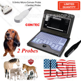 Portable Laptop Machine Digital Ultrasound Scanner, probe, human/vet, USA Fedex