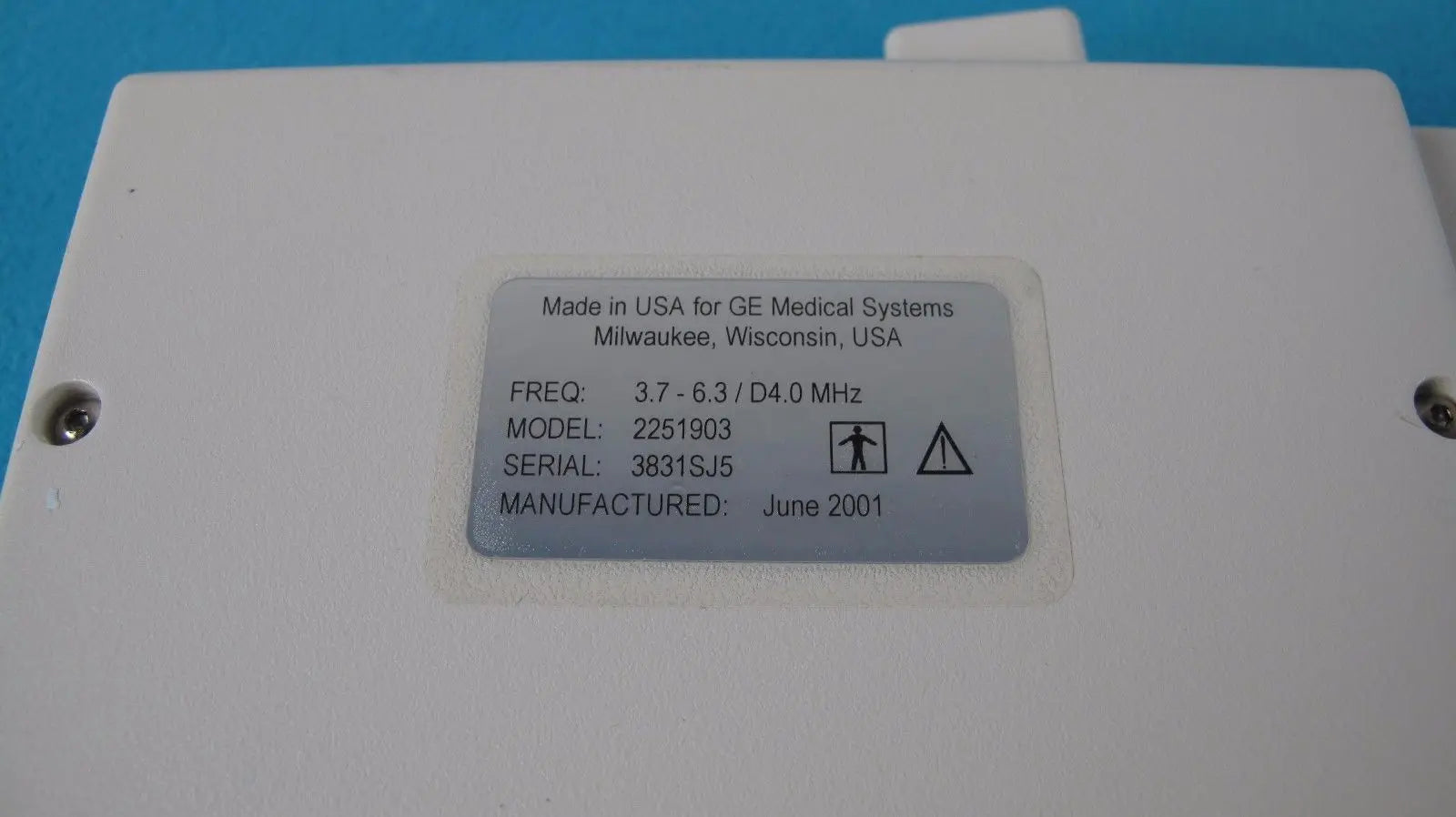 GE 7S Model 2251903 Ultrasound Transducer (Probe) 4 MHz With Case (Excellent) DIAGNOSTIC ULTRASOUND MACHINES FOR SALE