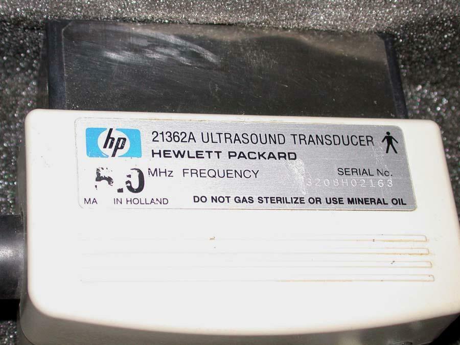 HP Hewlett Packard 21362A Ultrasound Transducer 5 MHz + case FREE S&H DIAGNOSTIC ULTRASOUND MACHINES FOR SALE