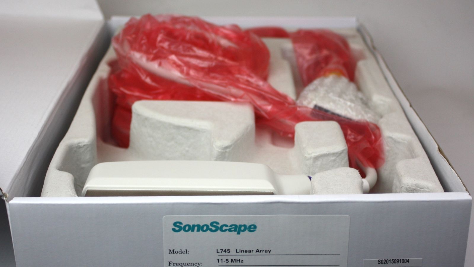 L745, 11-5Mhz, 46mm, Vascular Small Parts Linear Array Probe for SonoScape A6 DIAGNOSTIC ULTRASOUND MACHINES FOR SALE