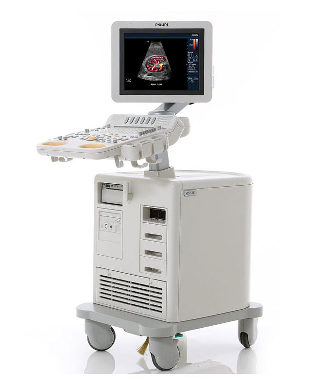 a medical machine with a monitor on top of it