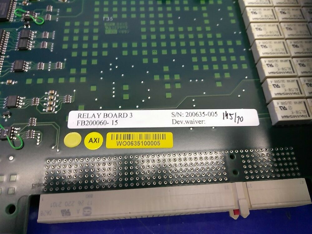 RELAY BOARD 3 FB200060-15 GE VINGMED ULTRASOUND FOR VIVID 7 DIMENSION 9780549021032 DIAGNOSTIC ULTRASOUND MACHINES FOR SALE