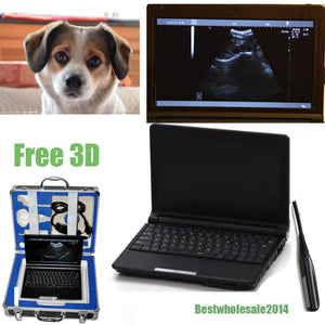 veterinary Laptop Vet Ultrasound Scanner Machine  Animal Rectal probe 3D Sale 190891379269
