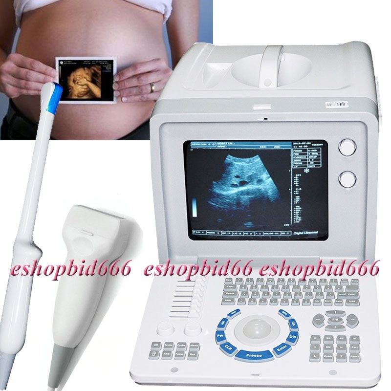 Portable Digital Ultrasound Machine Scanner + Linear +Transvaginal probe+3D New 190891758620 DIAGNOSTIC ULTRASOUND MACHINES FOR SALE