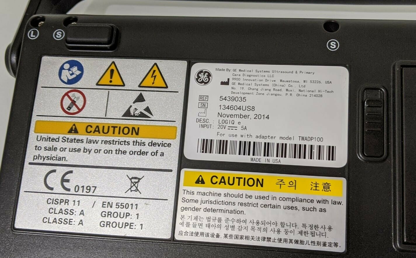 GE LOGIQ E BT12 (2014) R7 W/ 1- 12L-RS LINEAR PORTABLE ULTRASOUND SYSTEM DIAGNOSTIC ULTRASOUND MACHINES FOR SALE