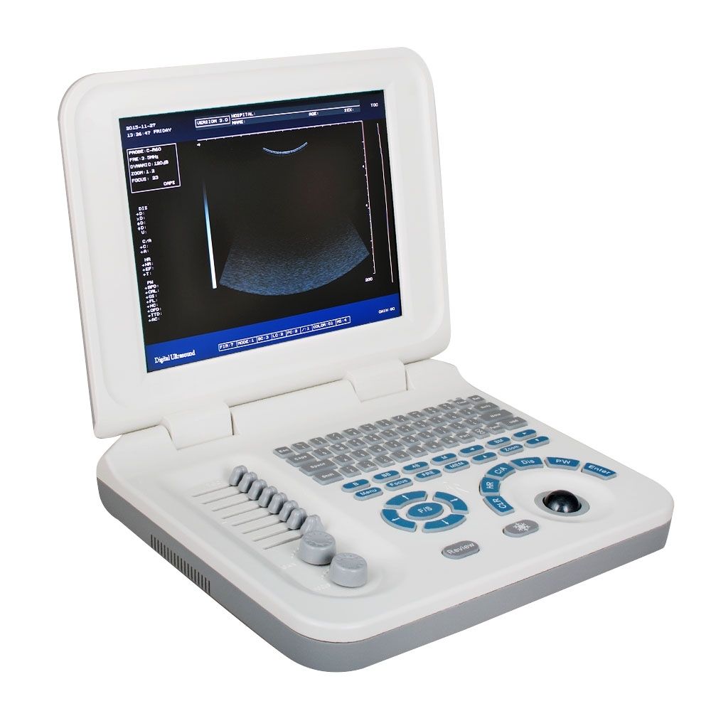 Laptop 10" Ultrasound Scanner Machine + Micro-convex Probe CE 2 Years W & Bag DIAGNOSTIC ULTRASOUND MACHINES FOR SALE