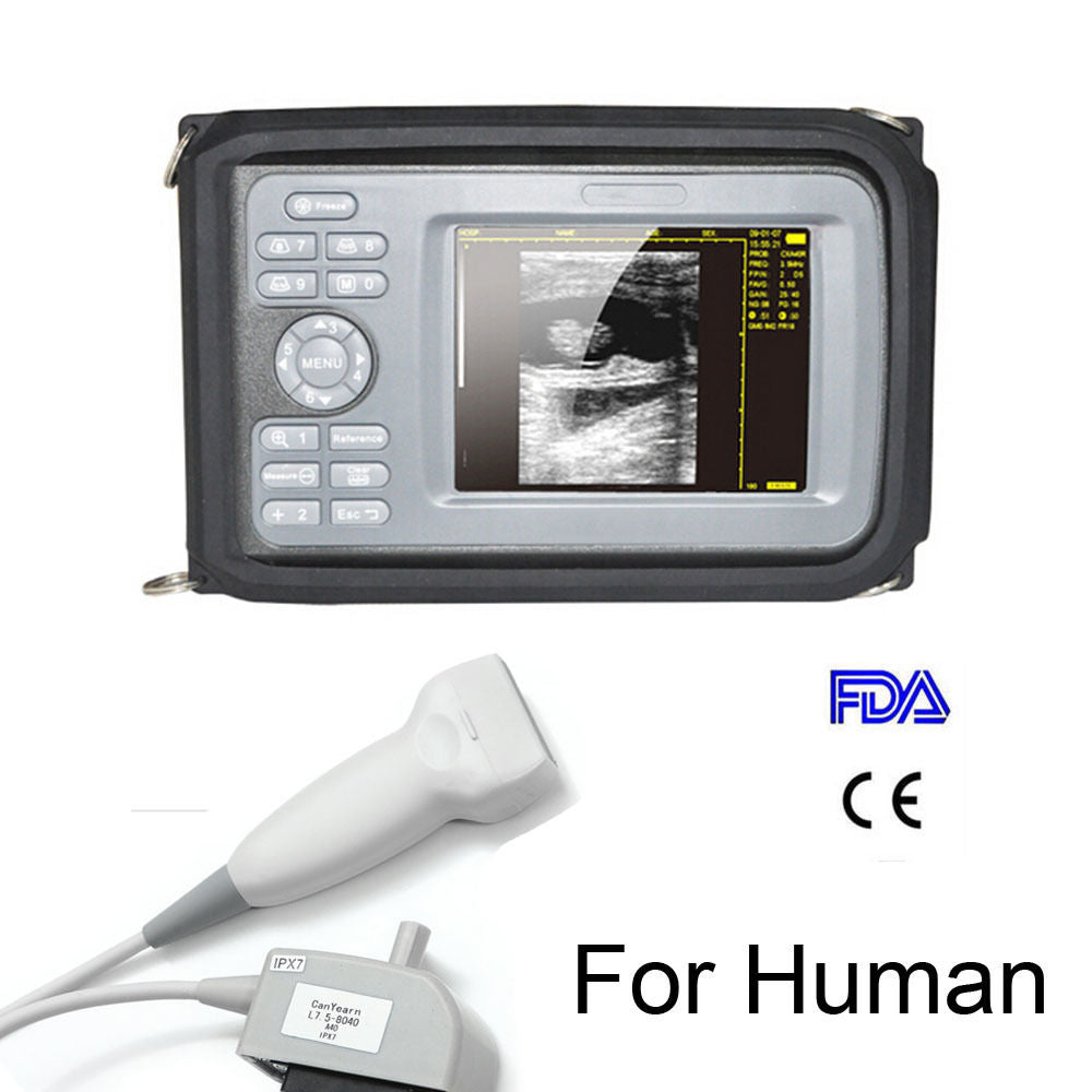 Handheld Ultrasound  Scanner Digital Machine +Linear Probe 5.5 inch Human CE FAD 190891767356 DIAGNOSTIC ULTRASOUND MACHINES FOR SALE