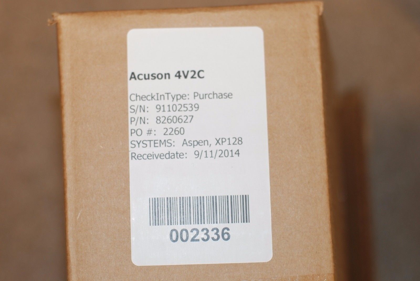 Acuson #4V2C P/N: 8260627 Ultrasound Probe for Aspen, XP128 Units DIAGNOSTIC ULTRASOUND MACHINES FOR SALE