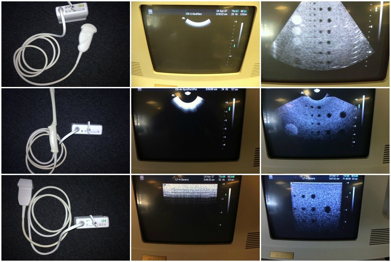 ATL HDI 5000 CV Ultrasound w/ 3 Probes DIAGNOSTIC ULTRASOUND MACHINES FOR SALE