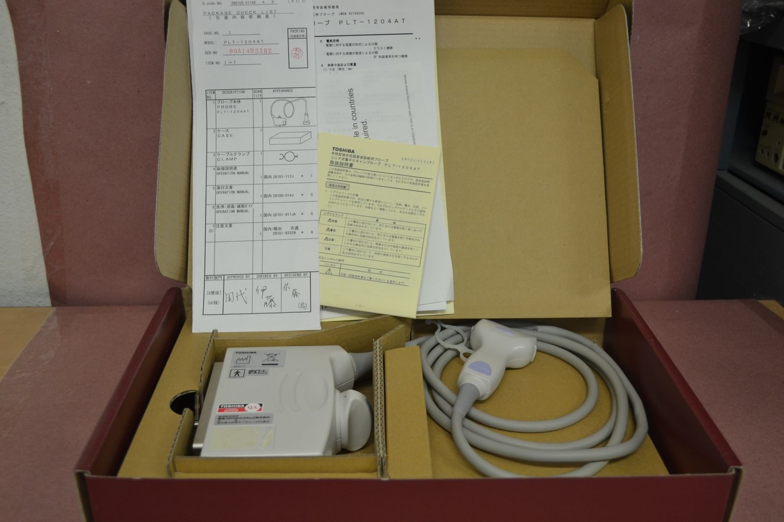 Toshiba PLT-1204AT 4-7MHz Linear Ultrasound Transducer Probe DIAGNOSTIC ULTRASOUND MACHINES FOR SALE