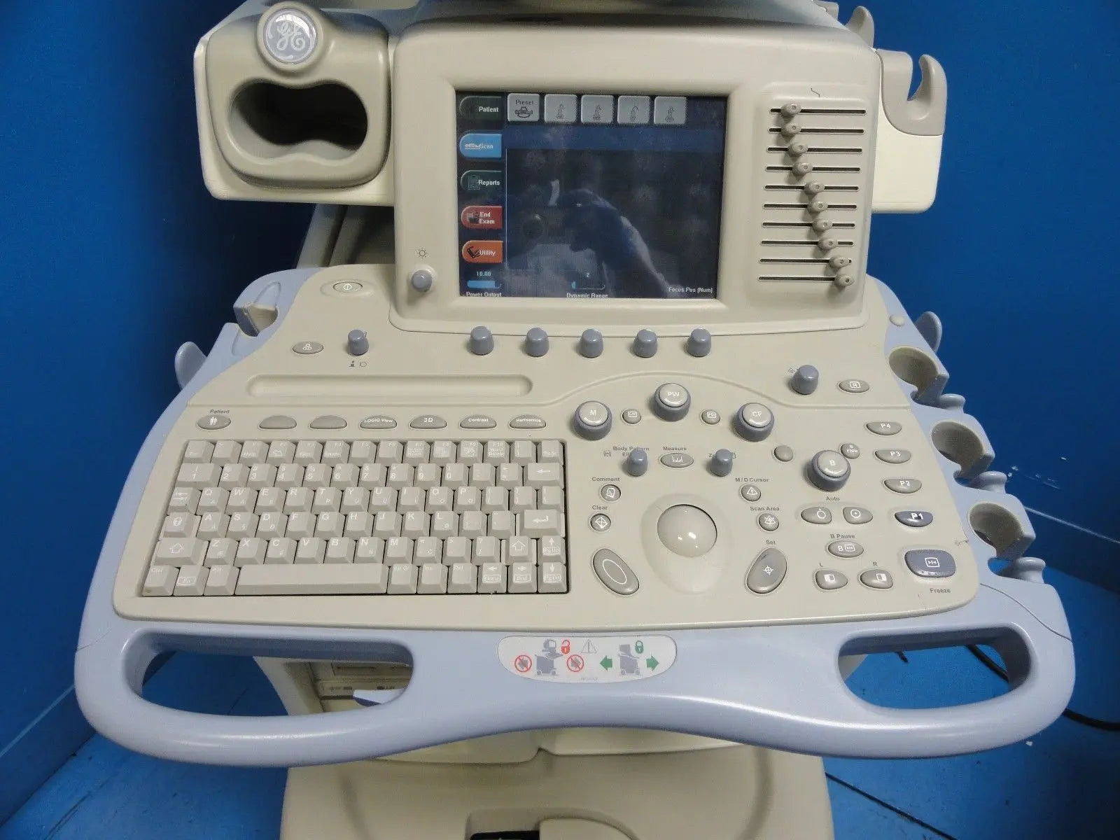 2003 GE LOGIQ 9 Ultrasound W/ Sony UP-895MD & Sony UP-D50 Printers (7255) DIAGNOSTIC ULTRASOUND MACHINES FOR SALE