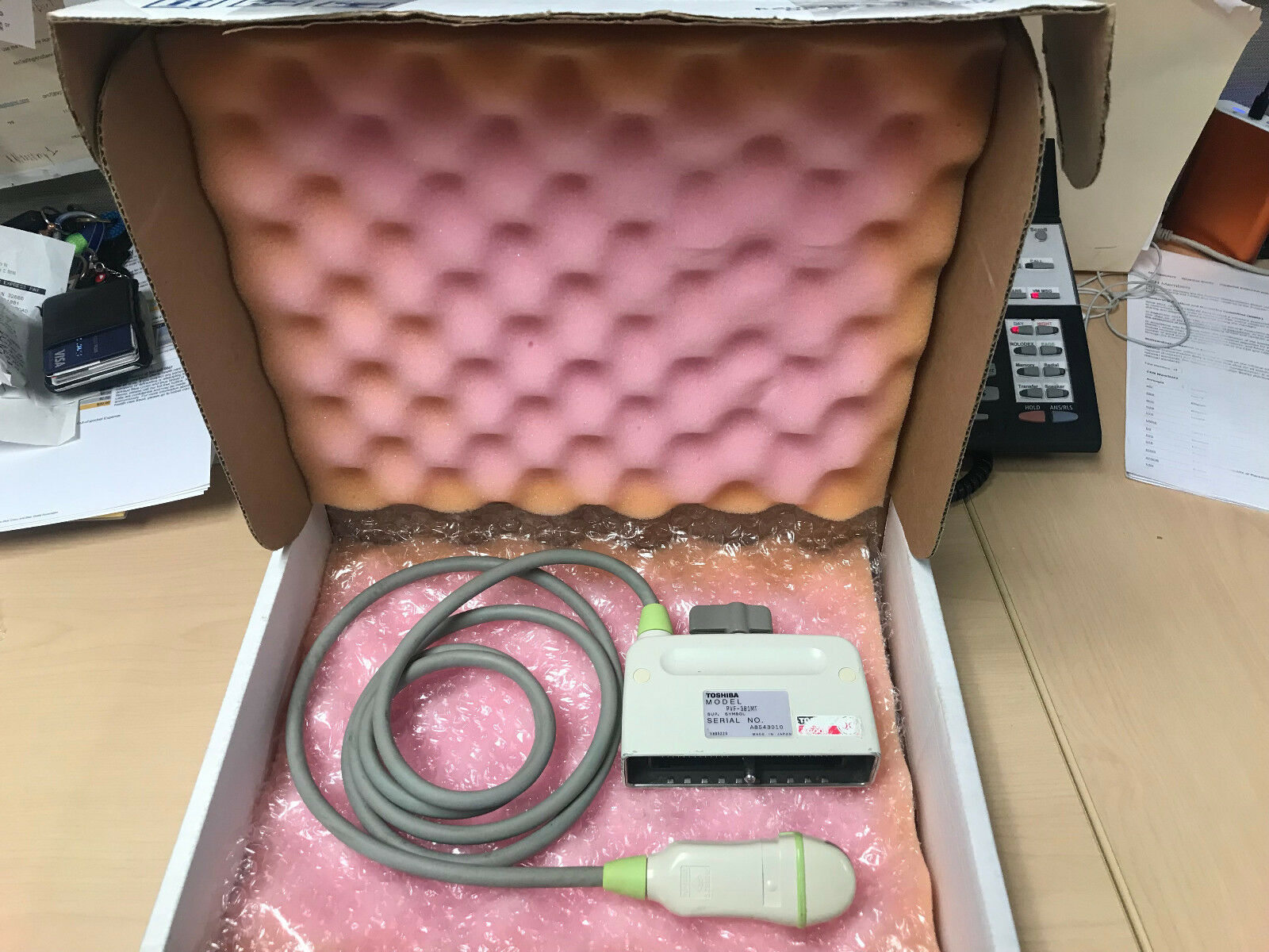 Toshiba PVF-381 MT  Ultrasound Tranduser Probe Micro convex (25) DIAGNOSTIC ULTRASOUND MACHINES FOR SALE