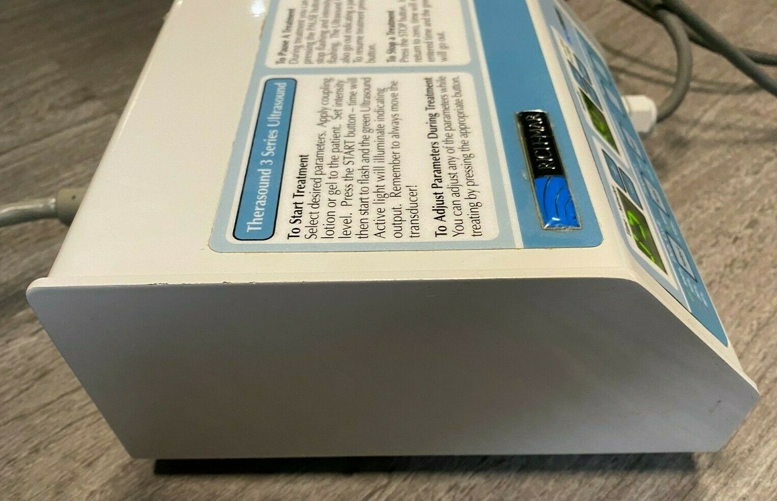 RichMar Therasound 3.5 Portable Ultrasound Unit DIAGNOSTIC ULTRASOUND MACHINES FOR SALE