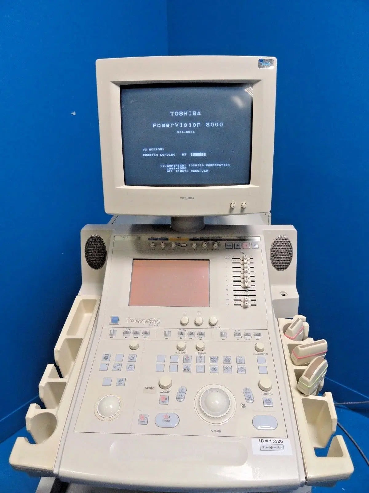 TOSHIBA POWERVISION 8000 ULTRASOUND W/ PLN-703AT PLN-805AT PVN-375AT PROBE~13520 DIAGNOSTIC ULTRASOUND MACHINES FOR SALE