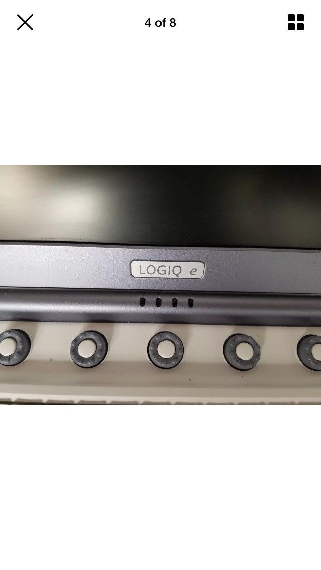GE Logiq E 2007 Portable Ultrasound With 1 Probe.