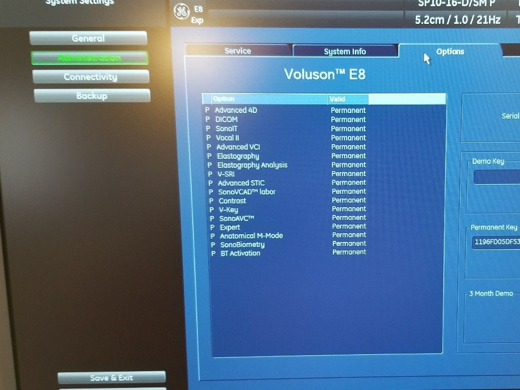 GE VOLUSON E8 BT13 - 3D/4D Imaging – Refurbished by GE 2016 with 5 demo Probes DIAGNOSTIC ULTRASOUND MACHINES FOR SALE