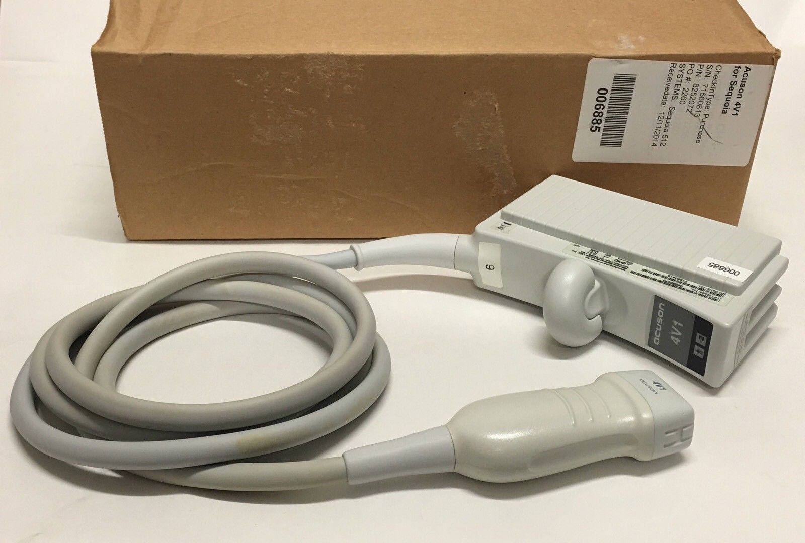 ACUSON 4V1C ULTRASOUND PROBE Sequoia 412 Probe 08252072 DIAGNOSTIC ULTRASOUND MACHINES FOR SALE