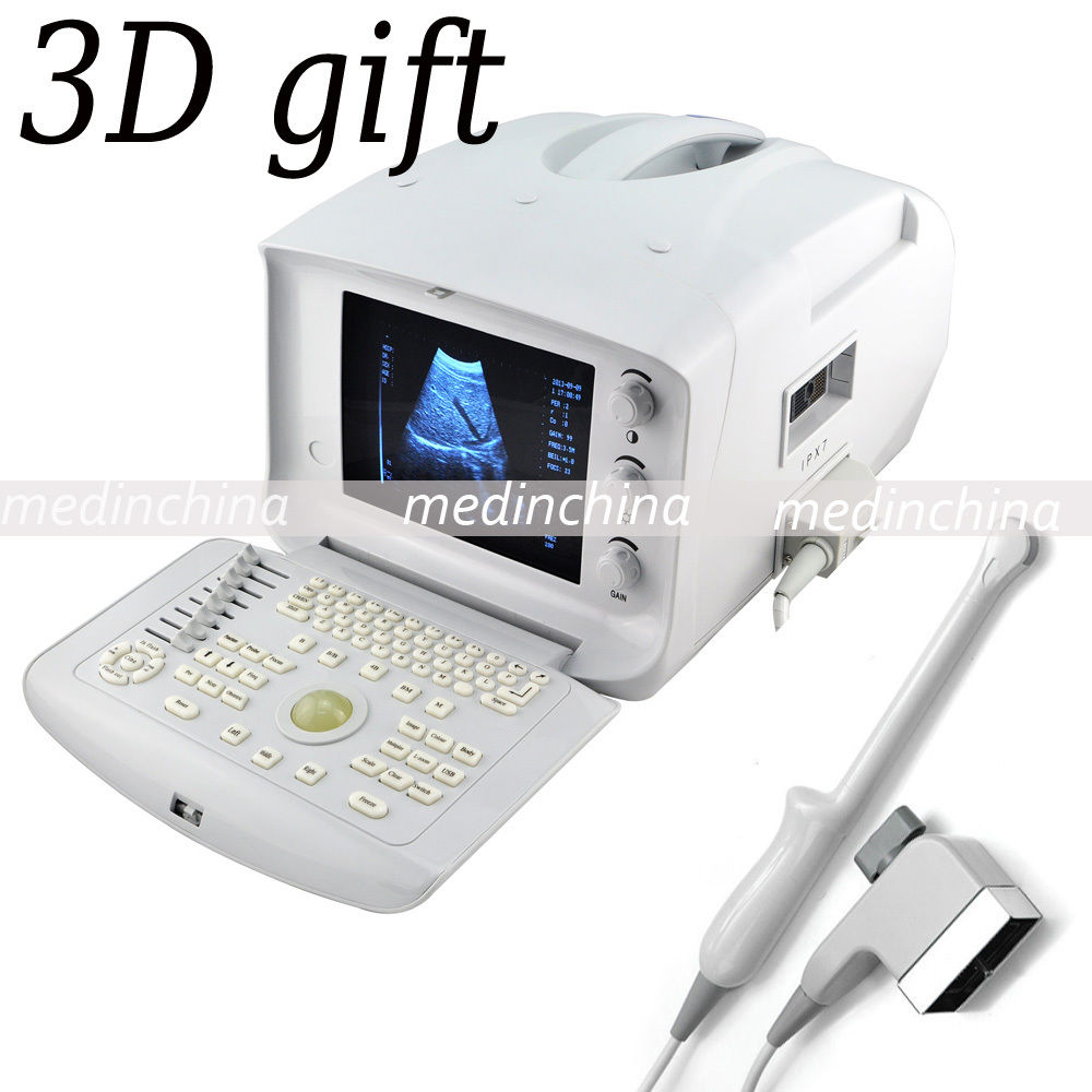 Portable LCD Digital Ultrasound Scanner Monitor + Convex Transvaginal Probes 3D DIAGNOSTIC ULTRASOUND MACHINES FOR SALE