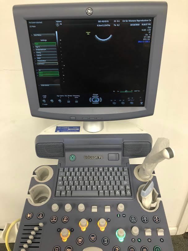GE Voluson P8 Ultrasound Machine with E8C-RS, 12-RS, 4C-RS Probes DIAGNOSTIC ULTRASOUND MACHINES FOR SALE