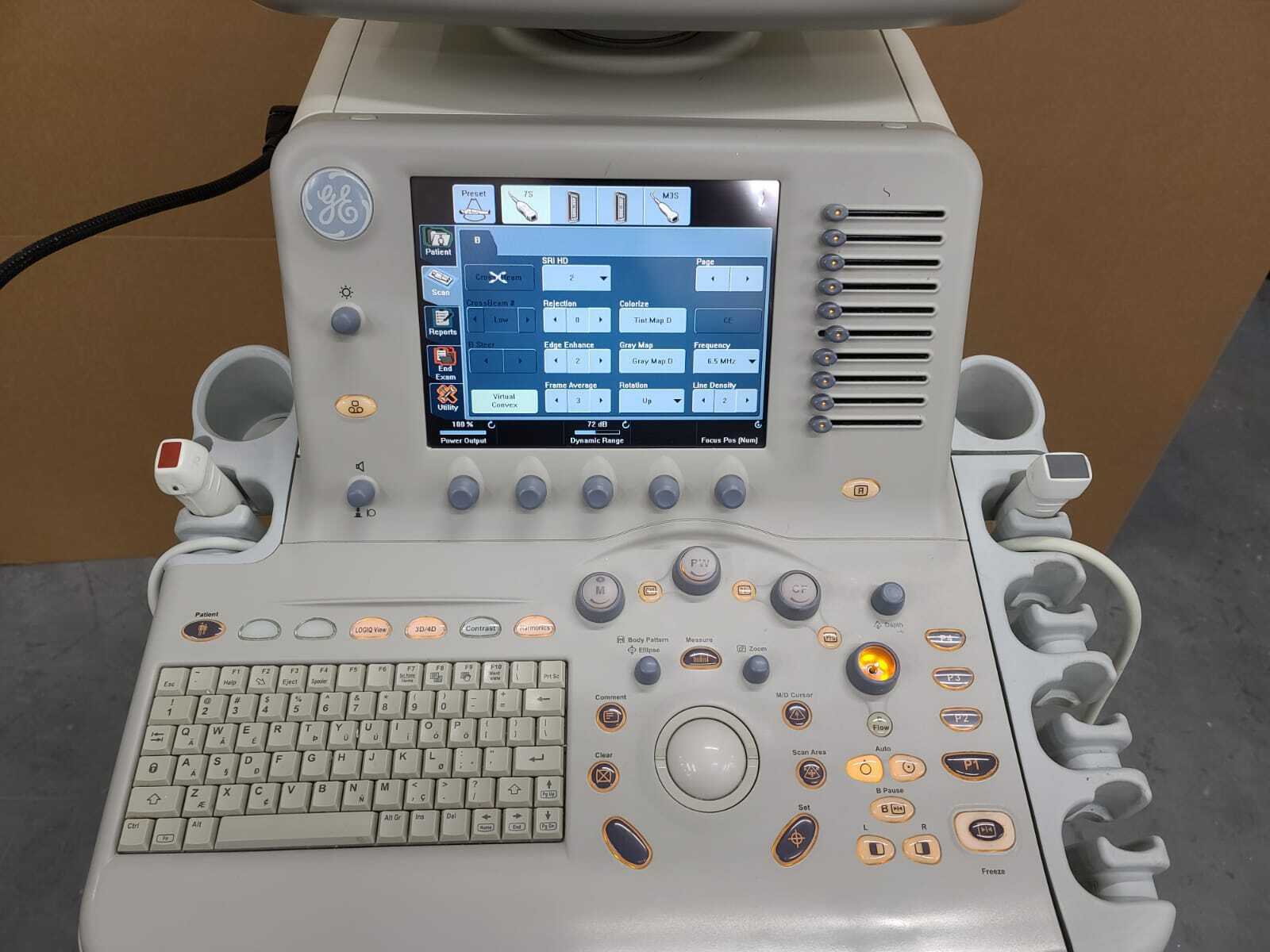GE LOGIQ 7 Ultrasound Machine with 2 Probes (7S, M3S) FULLY TESTED DIAGNOSTIC ULTRASOUND MACHINES FOR SALE