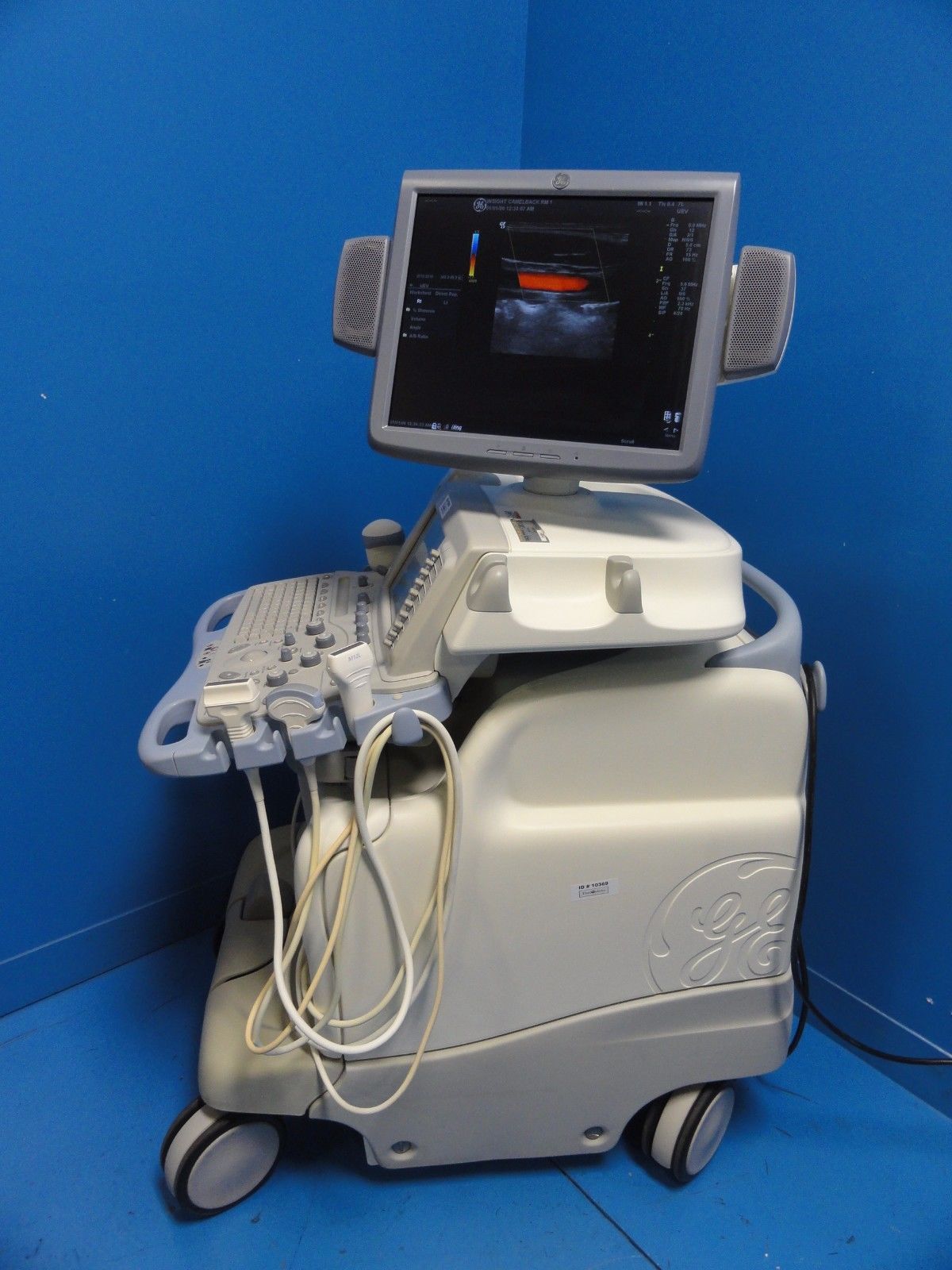 GE Logiq 9 LCD Ultrasound System W/ M12L, 7L, 4C, 4D3C-L Probes & Printer 10369 DIAGNOSTIC ULTRASOUND MACHINES FOR SALE