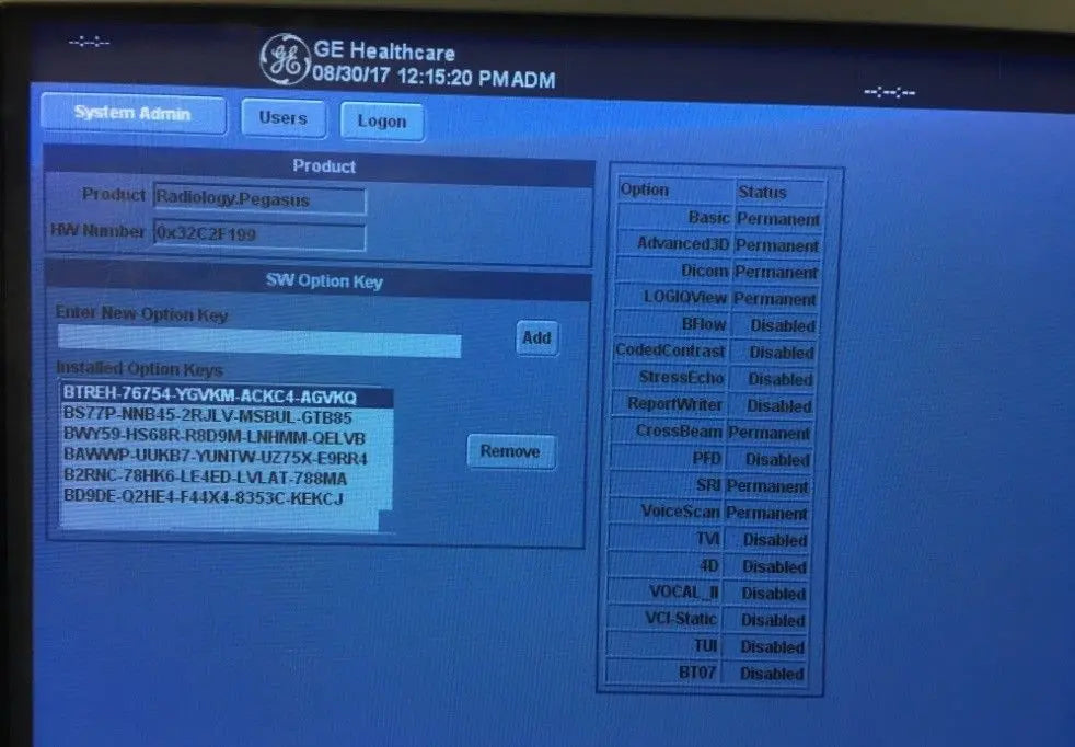 GE LOGIQ 7 Ultrasound CRT Monitor  Software Version R7.5.1 DIAGNOSTIC ULTRASOUND MACHINES FOR SALE