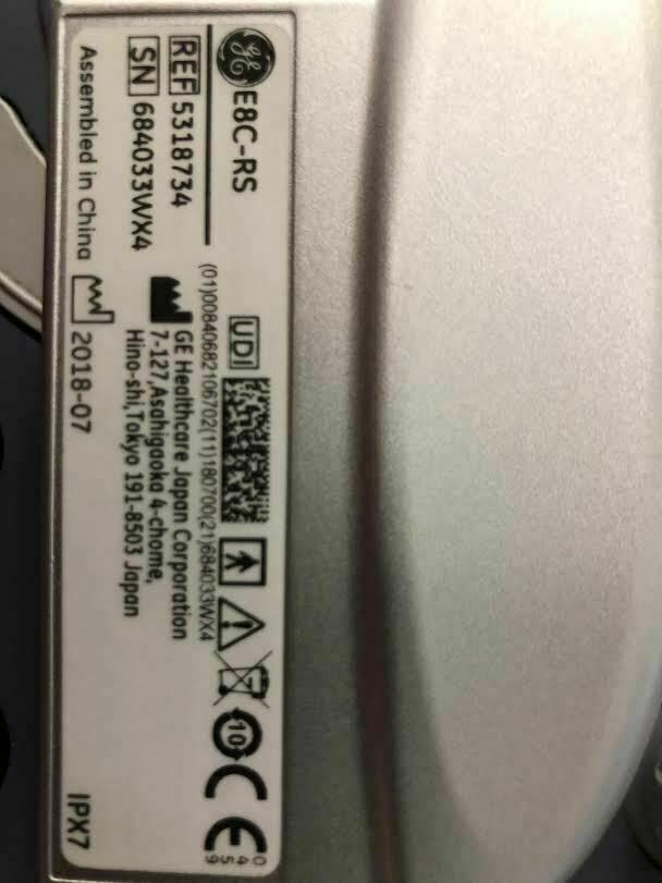 GE E8C-RS Endocavitary Vaginal Ultrasound Probe Transducer DIAGNOSTIC ULTRASOUND MACHINES FOR SALE