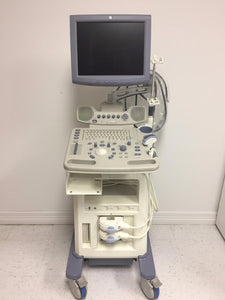 GE Logiq P5 Ultrasound w/ 4C & 8C Probes, R2.0.3 Software, UP-895MDW Printer