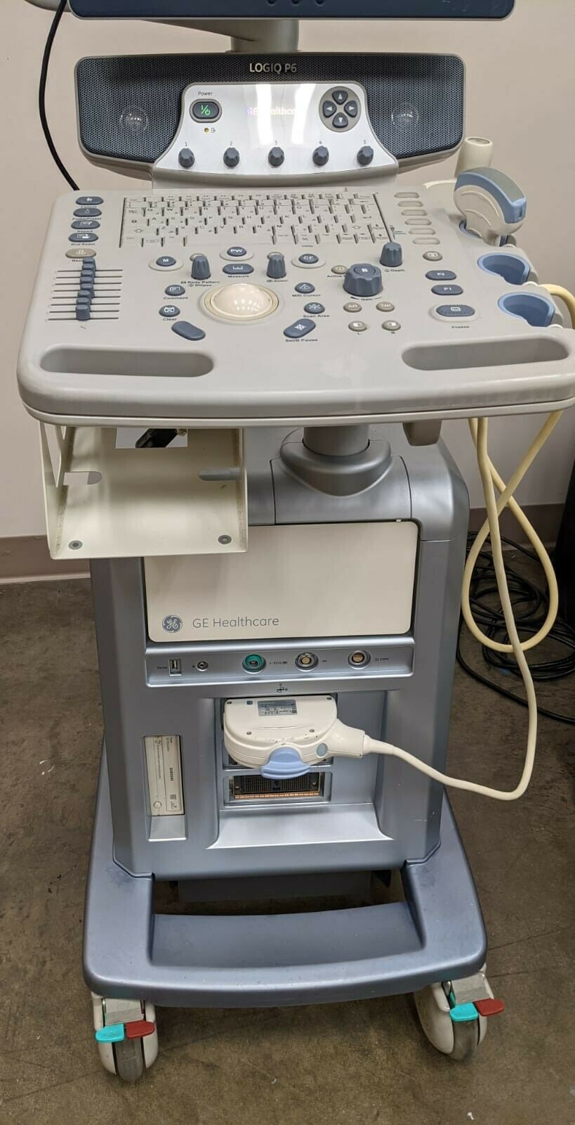 GE LOGIQ P6 W/2 PROBES ULTRASOUND SYSTEM DIAGNOSTIC ULTRASOUND MACHINES FOR SALE