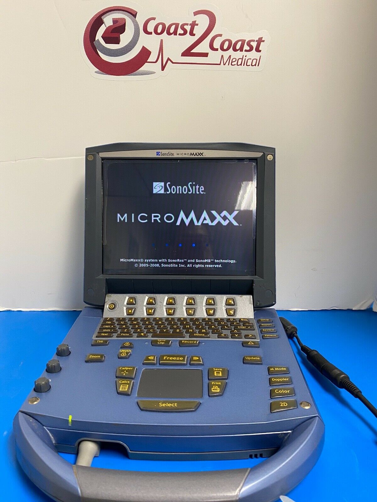 2005 Sonosite MicroMAXX Portable Ultrasound Machine w/ L38e Probe DIAGNOSTIC ULTRASOUND MACHINES FOR SALE