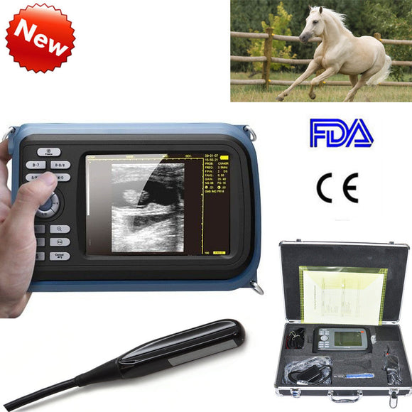 Veterinary Digital Ultrasound Scanner Big Animal Rectal Probe Neck Belt and Case 190891403353