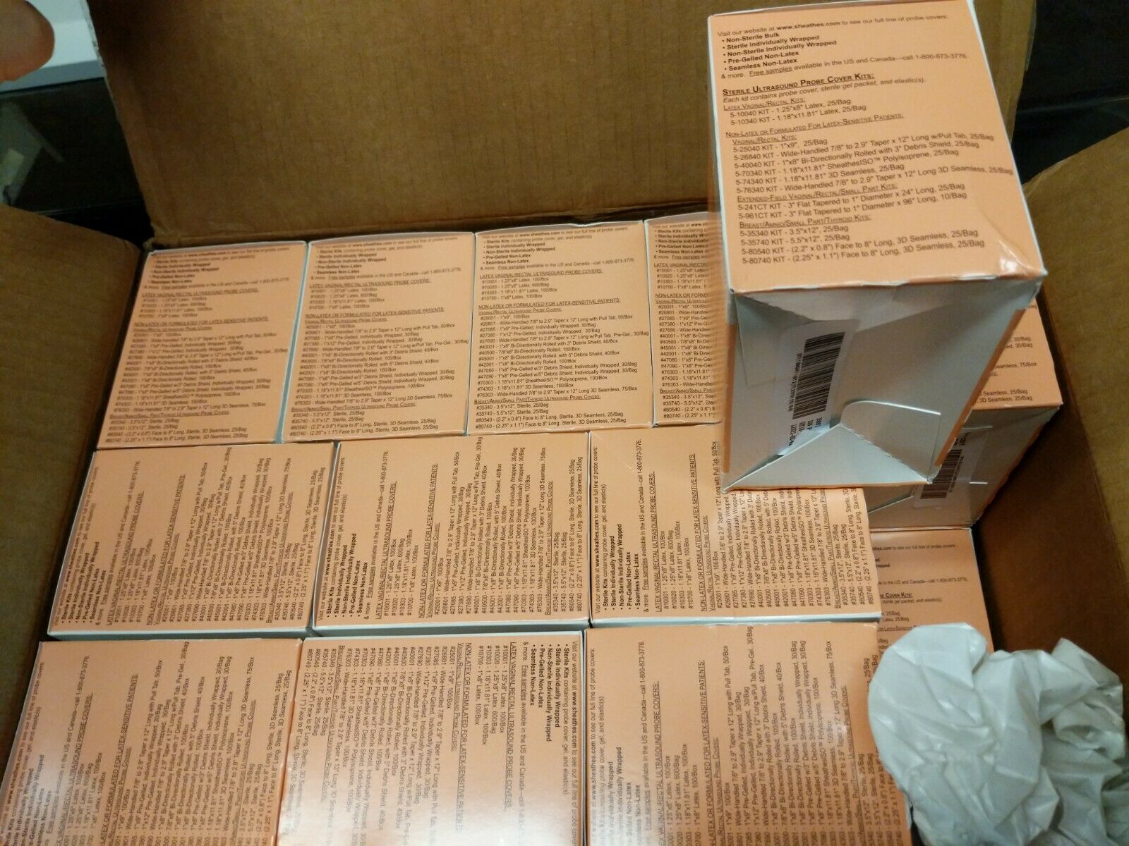 Sheathes Latex Ultrasound Probe Covers REF: 10001 (24 Boxes of 100) DIAGNOSTIC ULTRASOUND MACHINES FOR SALE