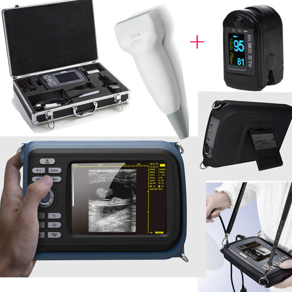 Portable Handheld Full Digital Ultrasound Scanner Machine Linear Probe+ Oximeter 190891044433