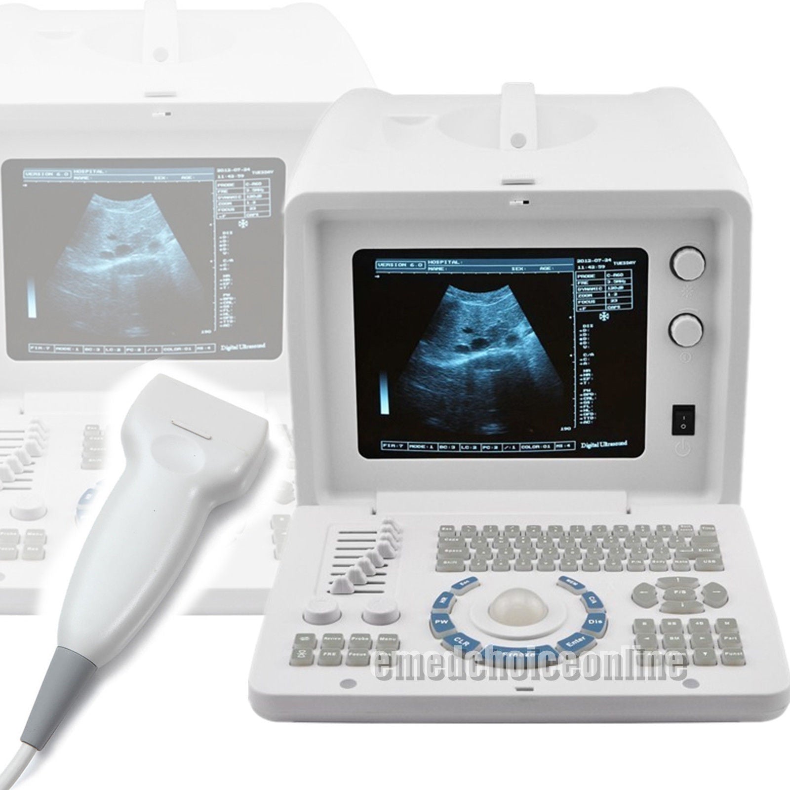 Hot Top selling 10-inch SVGA high monitor Ultrasound Scanner +3D+ LINEAR probe DIAGNOSTIC ULTRASOUND MACHINES FOR SALE