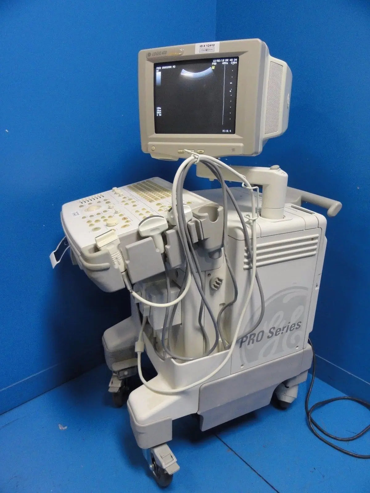 GE Logiq 400 Pro Series Ultrasound W/ C364, C551, LA39  Probes & Printer ~ 12412 DIAGNOSTIC ULTRASOUND MACHINES FOR SALE