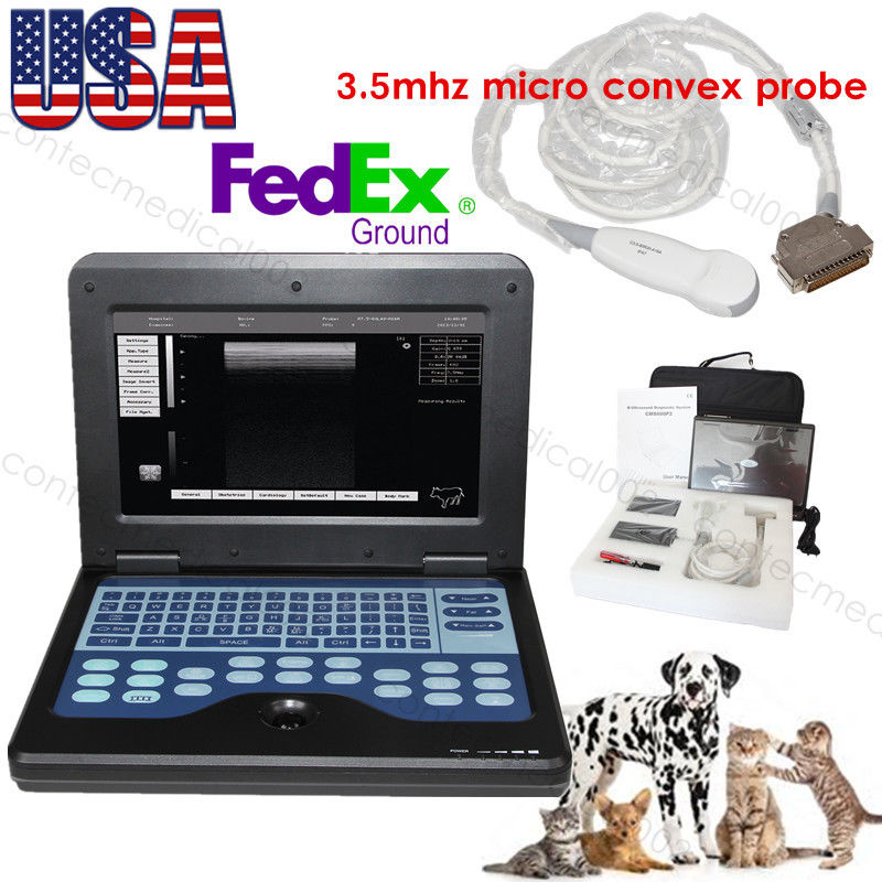 USA Vet Animal Pet Ultrasound Scanner Digital Laptop Machine with optional probe DIAGNOSTIC ULTRASOUND MACHINES FOR SALE