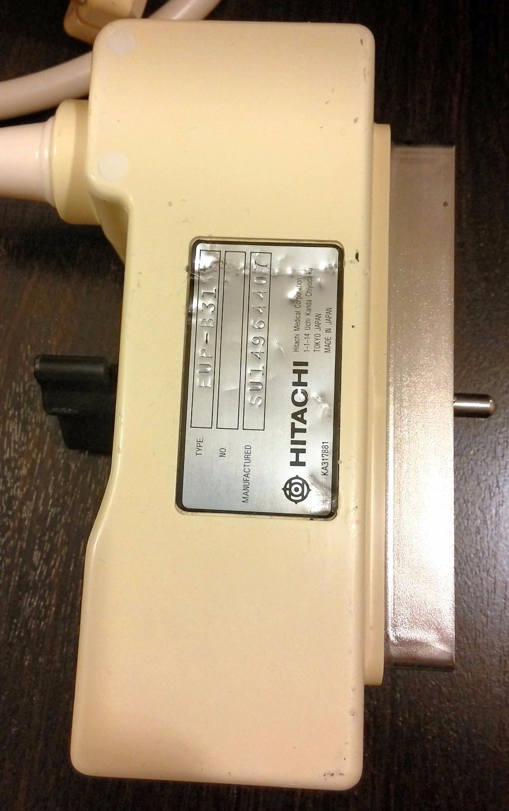 Hitachi EUP-B31 3.5MHz Ultrasound Probe with Needle Steering - Biopsy DIAGNOSTIC ULTRASOUND MACHINES FOR SALE