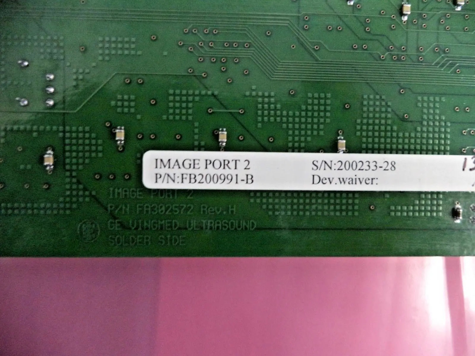 GE Vivid 7 Ultrasound Image Port 2 Board (PN: FB200991-B)