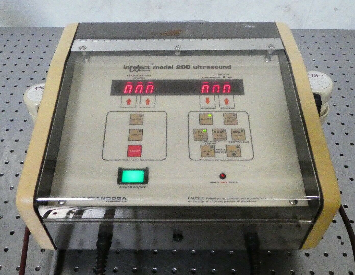 R164799 Chattanooga Intelect Model 200 Ultrasound w/ 71228 71229 Applicators DIAGNOSTIC ULTRASOUND MACHINES FOR SALE