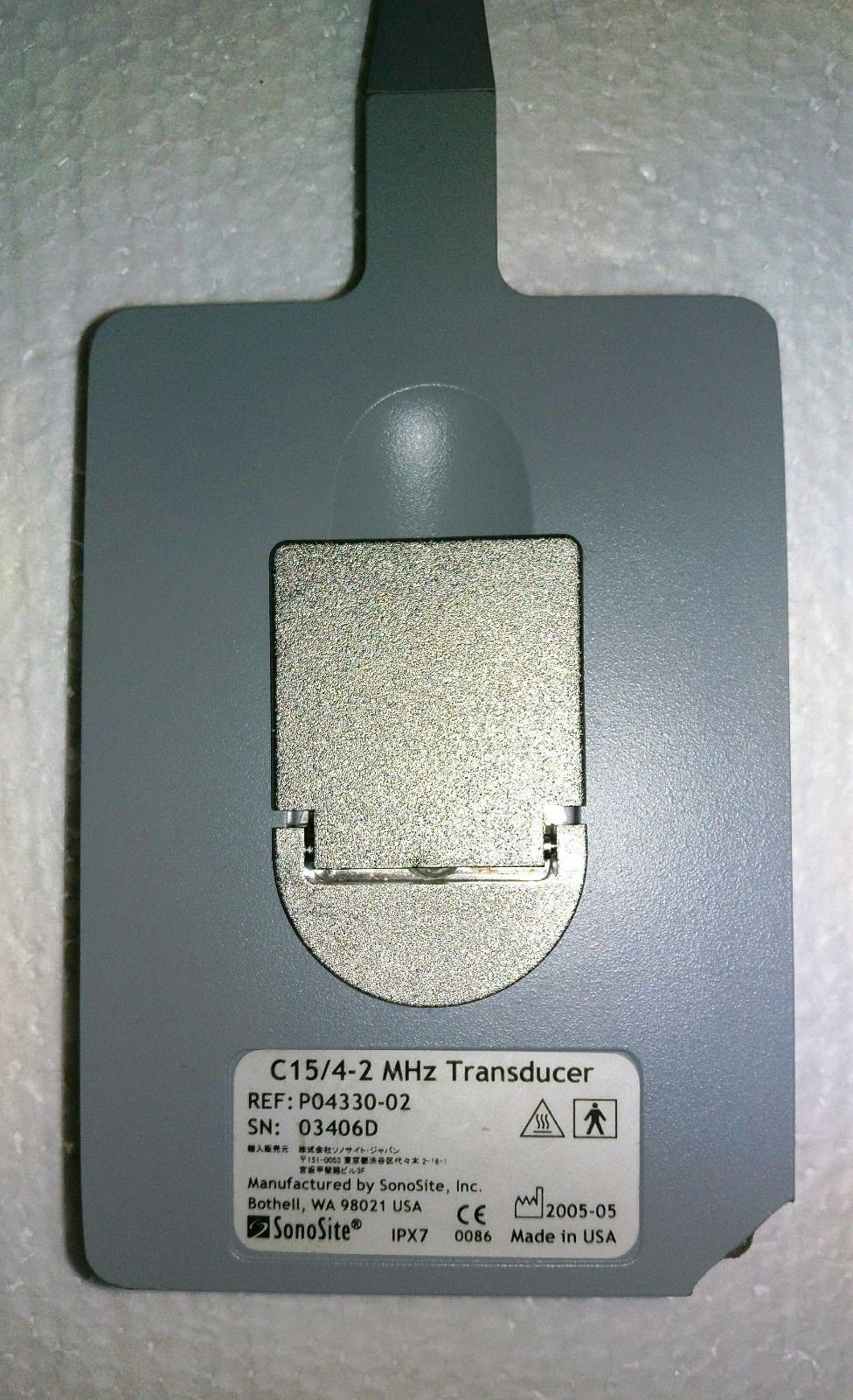 Sonosite C15/4-2 Transducer Probe for TITAN ultrasound P04330-02 DIAGNOSTIC ULTRASOUND MACHINES FOR SALE
